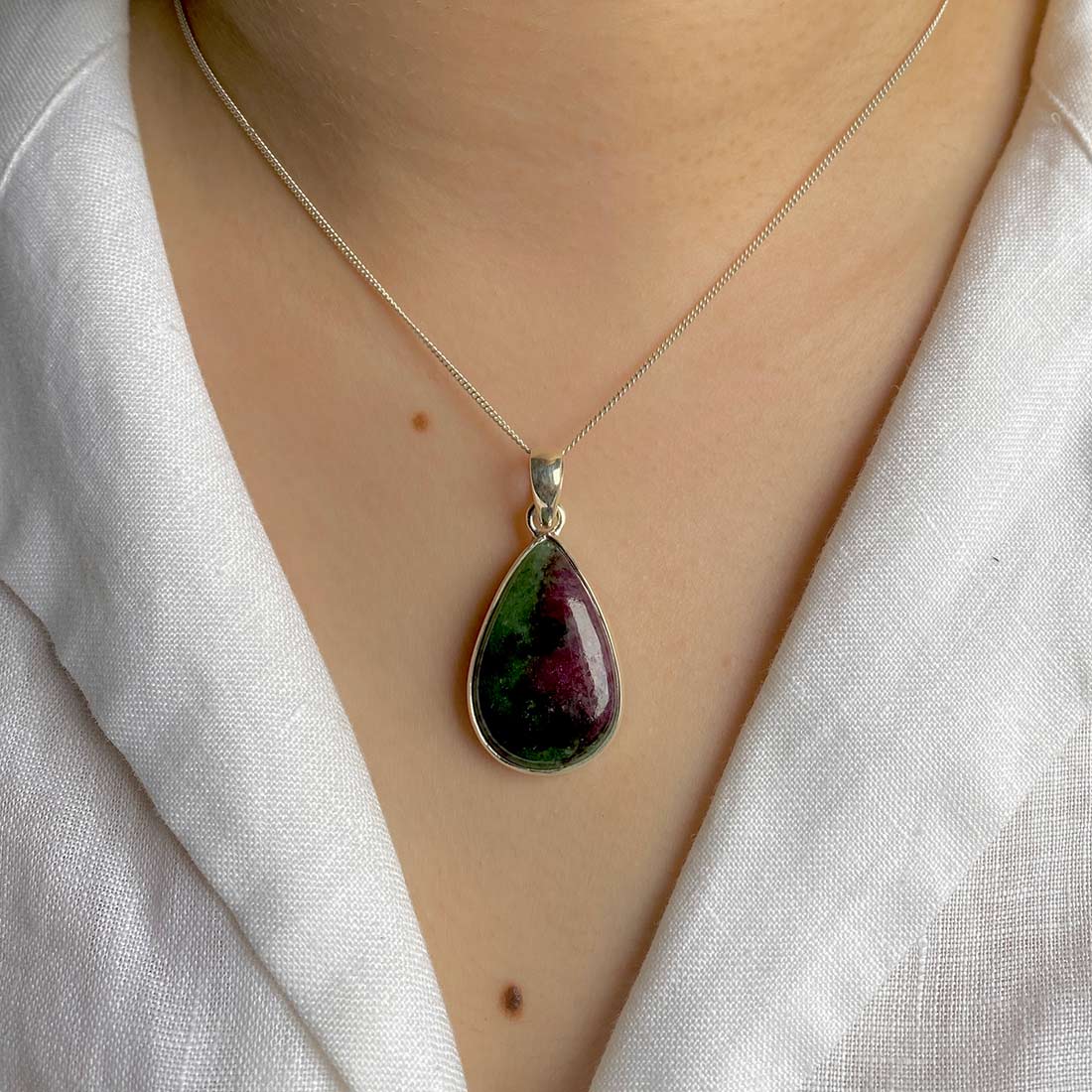 Ruby Zoisite Pendant-(RZS-P-26.)